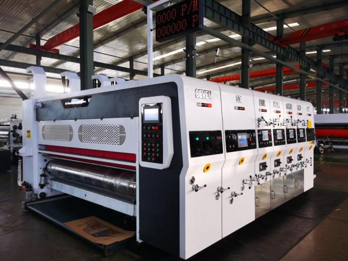 PRY-D1224 عالية السرعة الآلية الكاملة 4 ألوان طباعة فلكسو سلاوتينغ يموت القطع وترتيب آلة 6