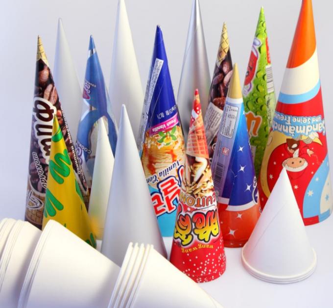 آلة تشكيل وتصنيع أكمام الأكواب الورقية المخروطية الآيس كريم عالية السرعة PRY-220/300 2