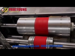 حقيبة تسوق ورقية بمقبض مسطح ماكينة