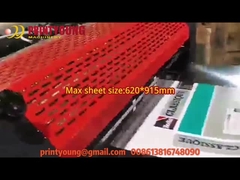 SGUV سلسلة شبه التلقائي أو عبر الإنترنت آلة طلاء للأشعة فوق البنفسجية بقعة كاملة