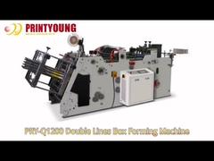 PRY-Q1200 خطوط مزدوجة تشكيل مربع هامبورجر مع محرك سيرفو كامل