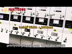 PRY-D1224 عالية السرعة الآلية الكاملة 4 ألوان طباعة فلكسو سلاوتينغ يموت القطع وترتيب آلة