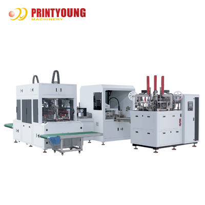 PRY-CS620B آلية عالية السرعة الصندوق صناعة الصناديق الصلبة للكرتون / الورق 380 فولت 48 قطعة / دقيقة 1 سنة ضمان